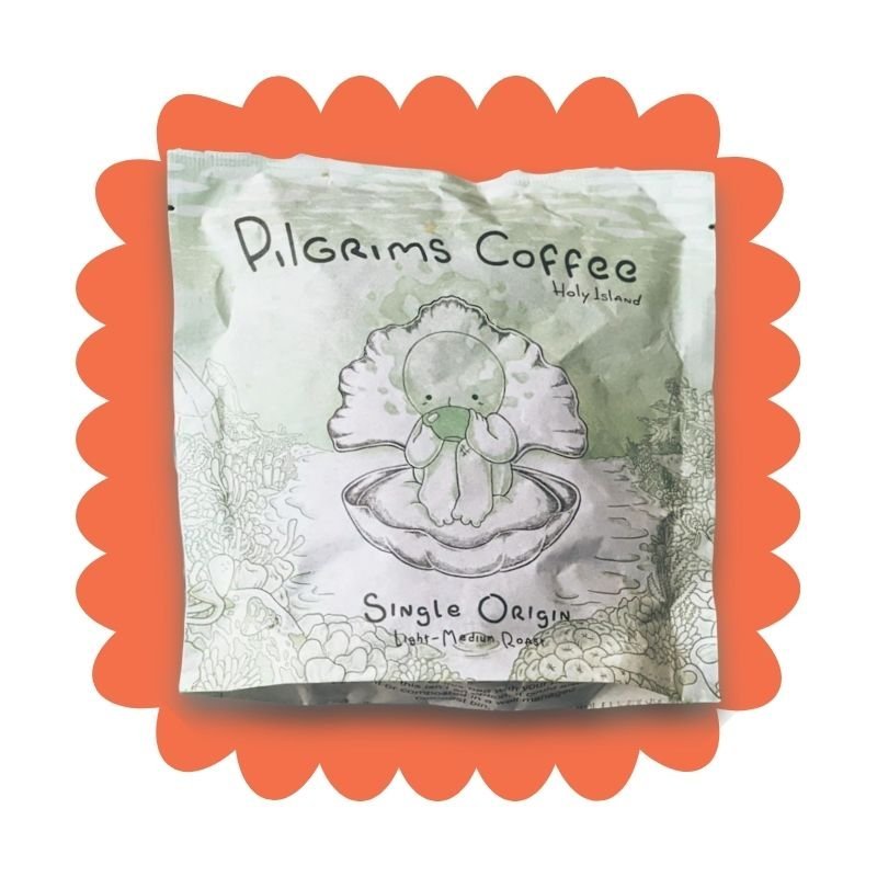 Pilgrims Coffee single origin bag, roasted on Holy Island