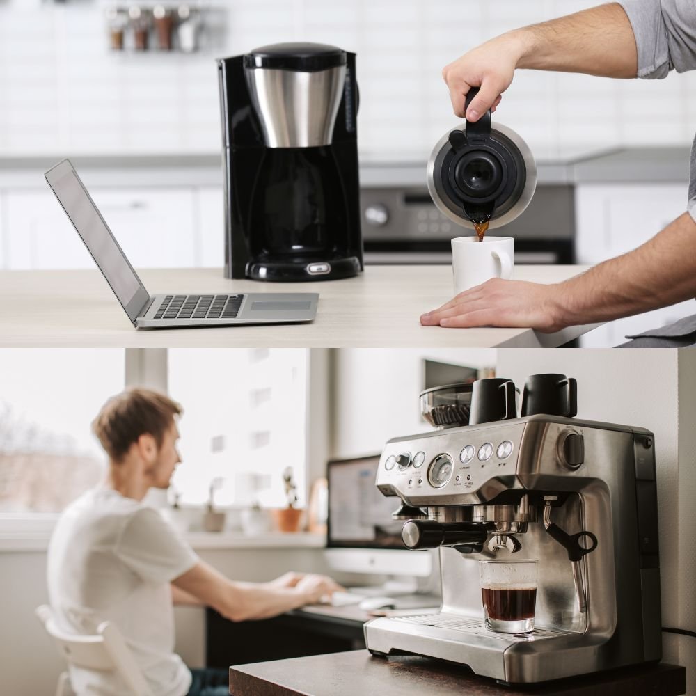 Different coffee brewing methods for the office