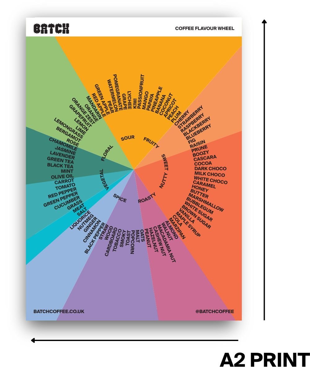 FLAVOURWHEELA2 Batch Coffee Flavour Wheel
