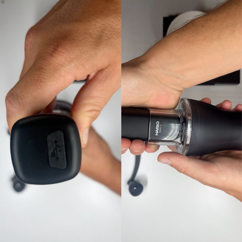 Hario Solo Portable Electric Coffee Grinder 4 GrindingCoffeeHarioElectroSolo Hario Solo Portable Electric Coffee Grinder