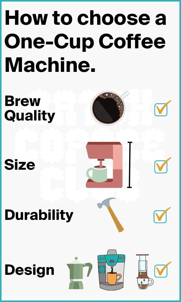 How to choose a one cup coffee maker