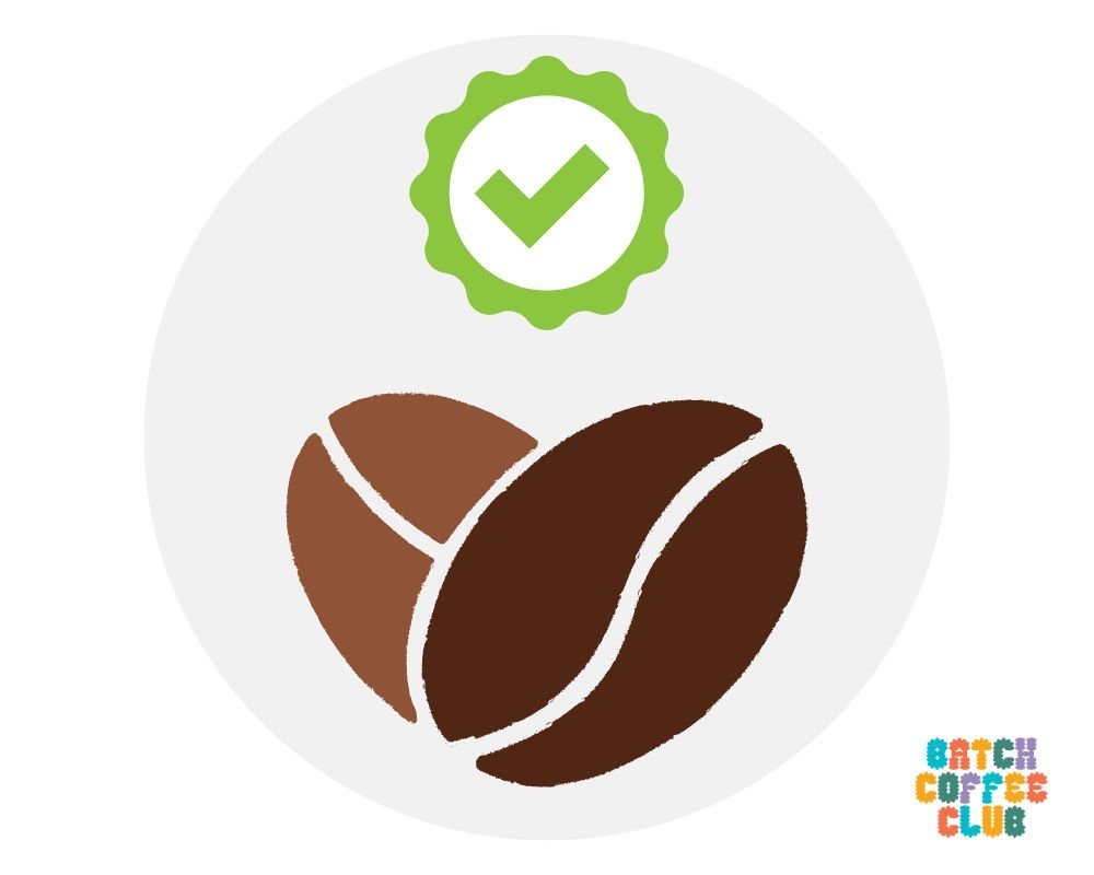 Quality of roasted coffee icon