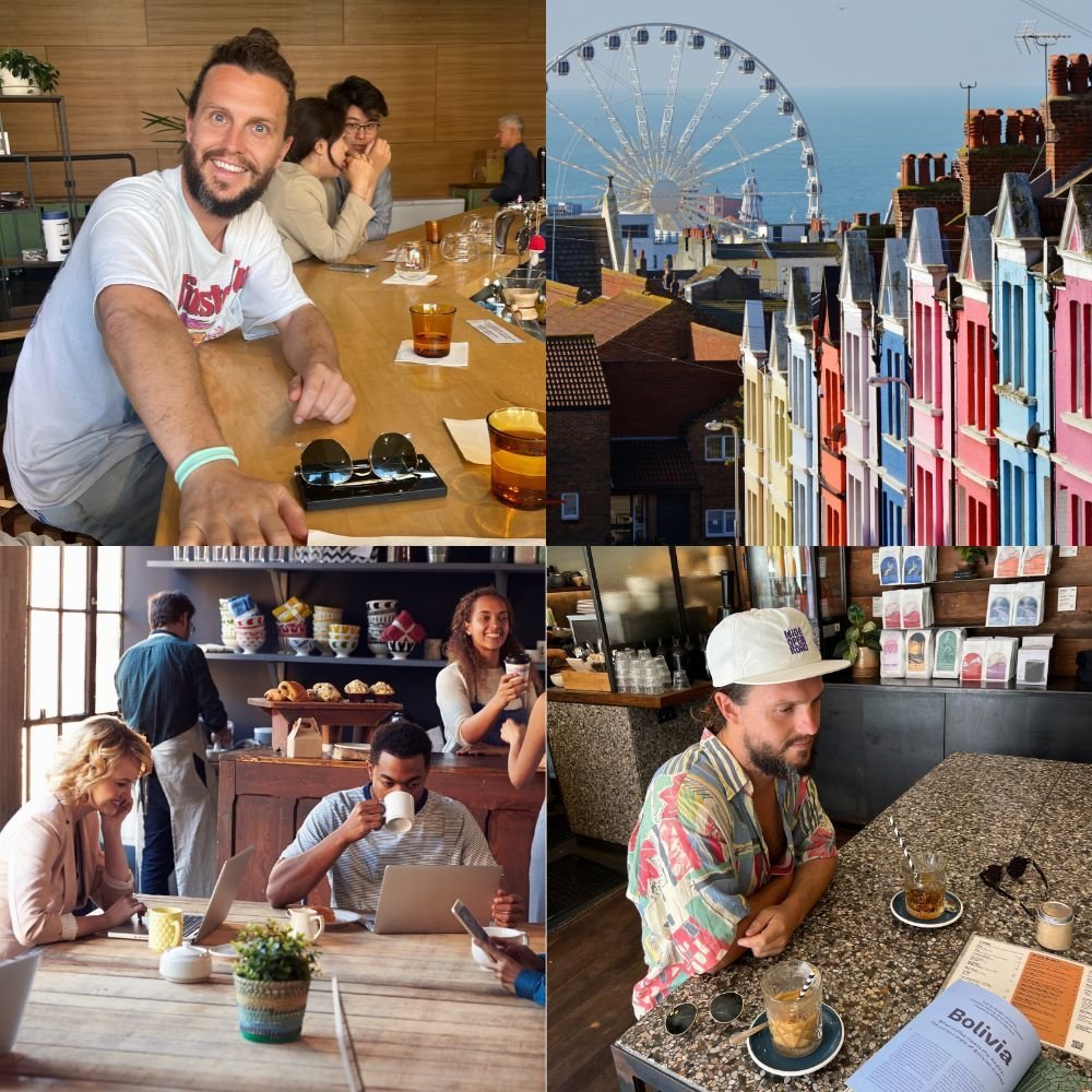 TomDrinkingCoffeeinBrighton281329 The 6 Best Cafes in Brighton (2024) - With Maps