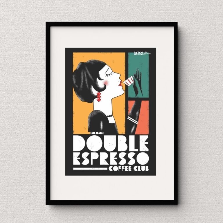 Double Espresso Coffee Print