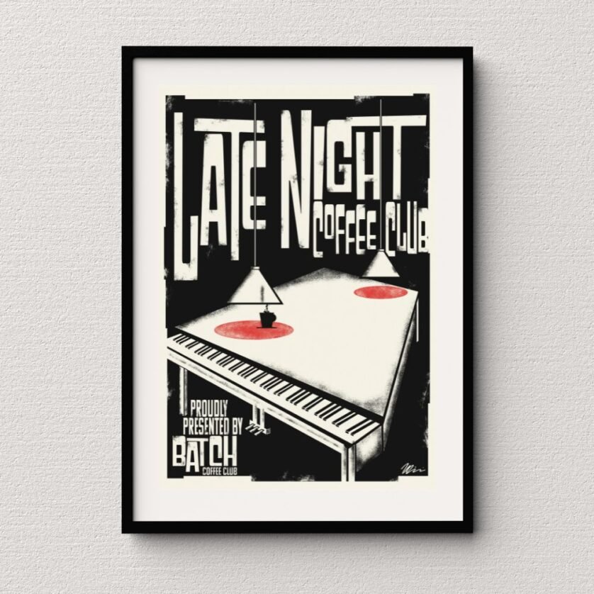 Late night coffee print Late night coffee print