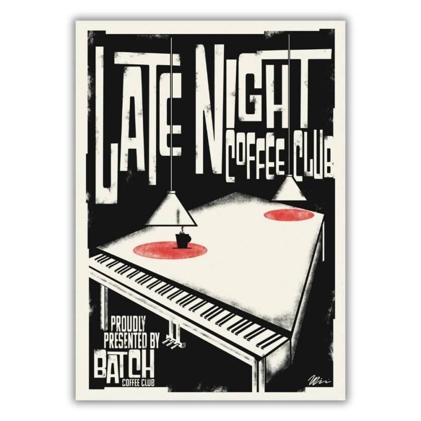 Late night coffee art Late night coffee art